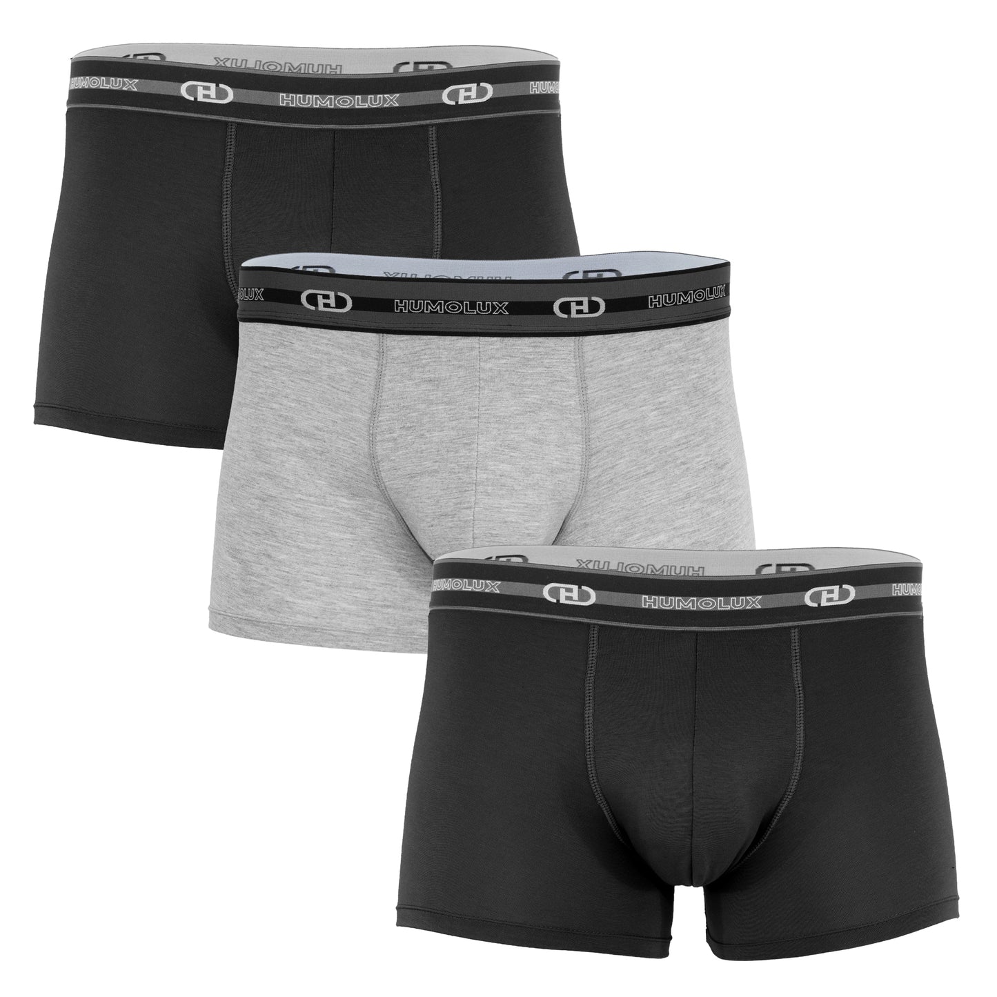 3-Pack Combo Trunk Set (BKL/GRY/BLK) - Humolux