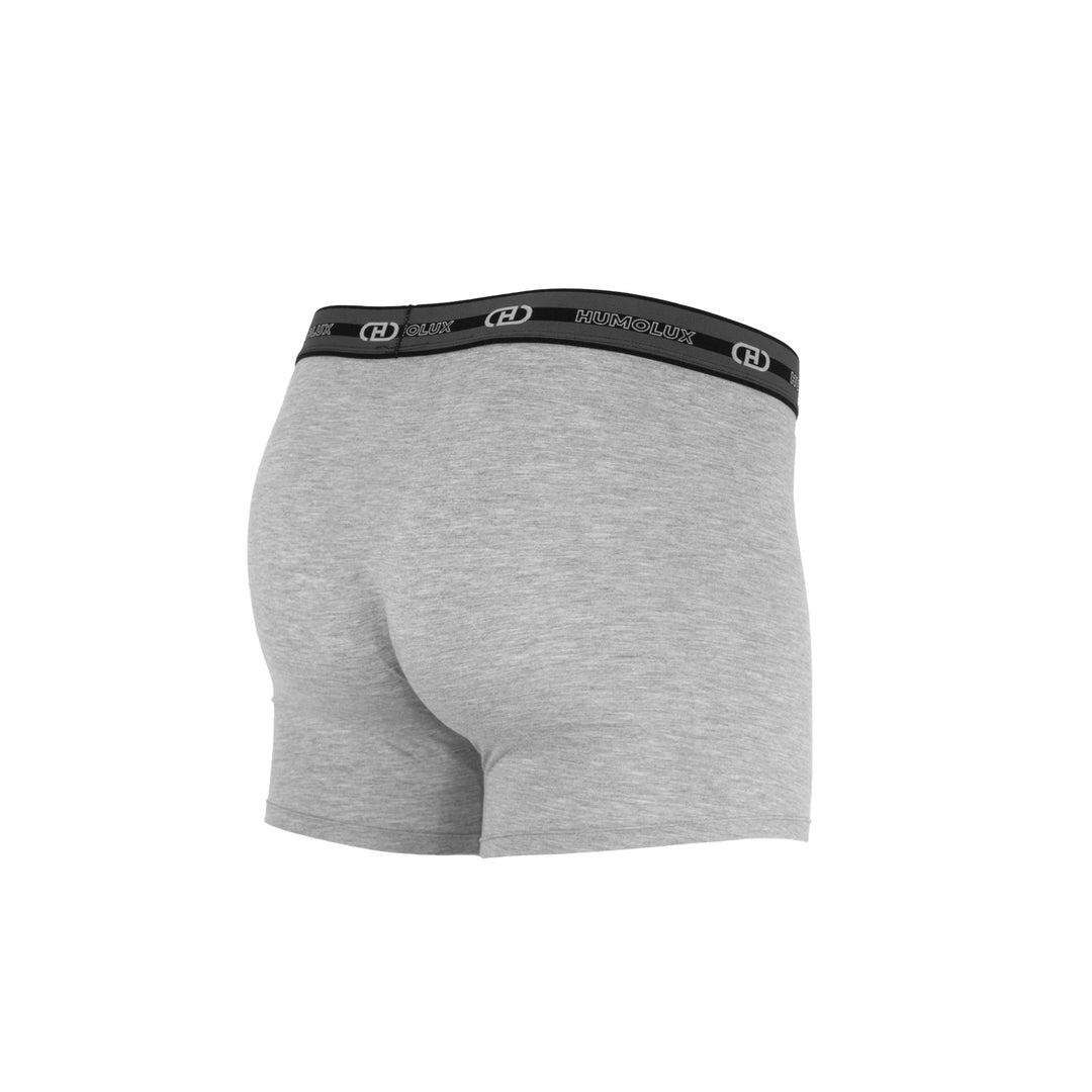 Men's Comfort Grey Trunk: Superior Comfort Boxer Briefs - Humolux