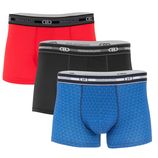 3-Pack Combo Bamboo Trunk Set (RED/BLK/PRT) - Humolux